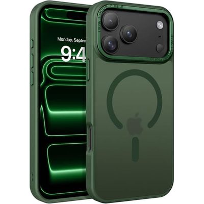 iPhone 17 PRO Cover - Magsafe Frosted Cover – MØRKEGRØN
