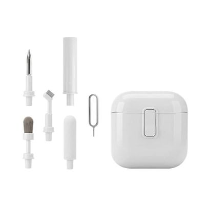 5-in-1-monitoiminen kuulokkeiden puhdistussarja – Valkoinen / puhdistussarja AirPods- ja earbuds-kuulokkeille