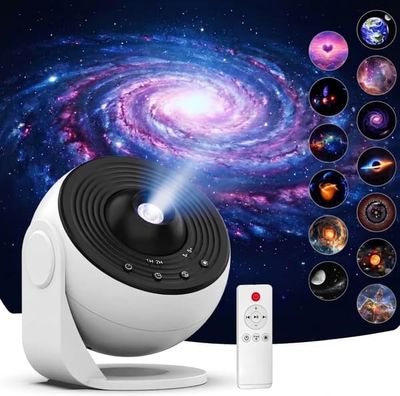 Galaxy projektor med Bluetooth-högtalare och natur ljud 2,5 m räckvidd