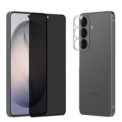 1-Pack Samsung S26 Plus Privacy Skærmbeskyttelse & 1-Pack linsebeskyttelse - Hærdet Glas 9H - Super kvalitet 3D