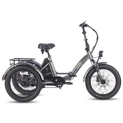 Electric Cargo Tricycle Fafrees F20 Mate – 48V 20Ah, Foldable 3-Wheel Utility E-Bike, Grey