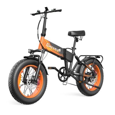 CHEEVALRY CF1000-1 Hopfällbar Elcykel, 48V 20Ah, 20” Fat Tire, Svart