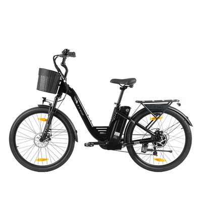 TTGO C2 PRO Electric City Bike, 250W Mid-Drive, 36V 18Ah, 26”, Black