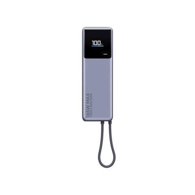 XIAOMI 165W Extern Batteri 10000mAh - Inbyggd USB-C Kabel - 165W Dubbel USB-C Portar - Automatisk Laddning 90W