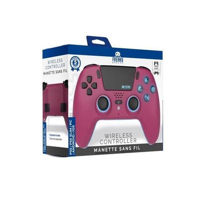 Spelkontroll - TRADE INVADERS - PS5 LED - Körsbärsröd - 1000 mAh - Joysticks med Hall-effekt