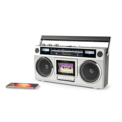 Ghetto Blaster - BIGBEN - Radio FM Bluetooth - 15W - Kassettspelare - USB MP3-ingång