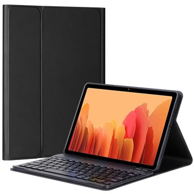 Accezz Bluetooth tangentbords-bokfodral för Samsung Galaxy Tab A7 - QWERTY / NL - Svart