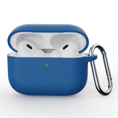 Silikonskal Med Karbinhake Apple AirPods Pro 3 Mörkblå