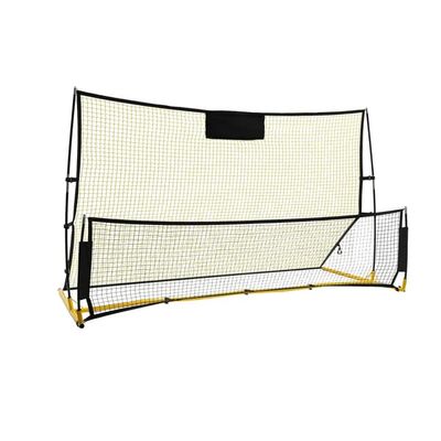 Fodbold Rebounder Net, Dobbelt-Sidet Bounce, Træningsudstyr,Gul