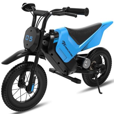 Elcykel Barn EVERCROSS TECH – Lång räckvidd 10KM 2 hastigheter – Lithiumbatteri 150W 5.2Ah – Perfekt present Blå