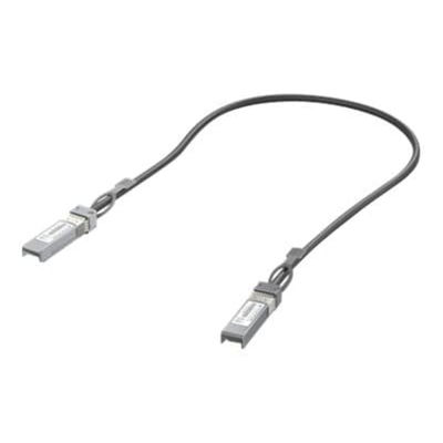Ubiquiti - 10GBase direktkopplingskabel - SFP+ till SFP+ - 50 cm - 4.2 mm - passiv - svart - för P/N: UNAS-Pro