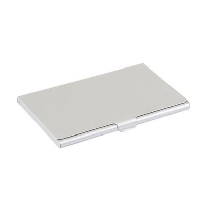 Glatt aluminiumskortholder - Sølv - Lommebok
