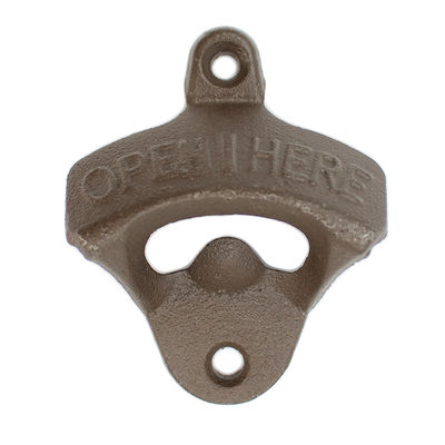 Kapsylöppnare till väggen Vintage "open here"