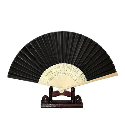 Solfjäder - Svart [H] - Enfärgad i papper