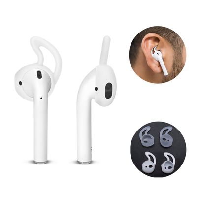 2 paria/pakkaus HAT PRINCE Pehmeä silikonikorvakoukku Apple AirPodeille