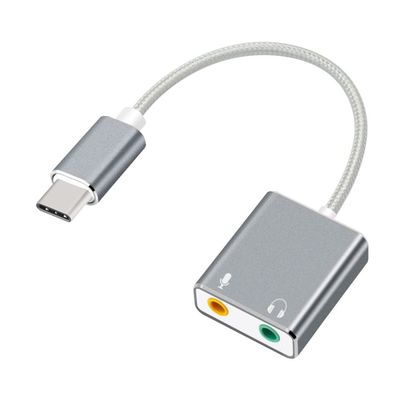 USB-C Äänisovitin Ulkoinen Stereoäänikorttisovitin 3,5 mm:llä