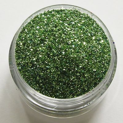 Negleglitter - Finkornet - Blandet grønt - 8ml - Glitter