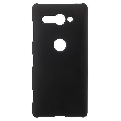 Gummibelagt hårdt plastikcover til Sony Xperia XZ2 Compact - Sort