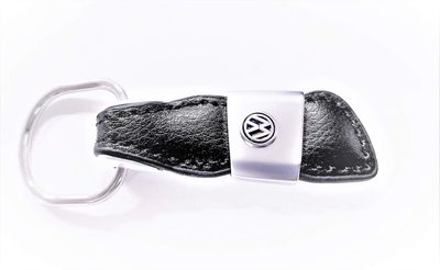 VW nøkkelring av ekte lær