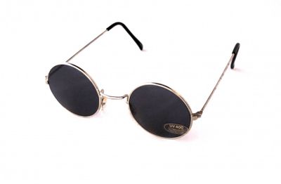 Runde sorte solbriller