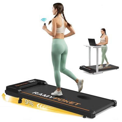 Treadmill Walking Pad – 3-i-1 löp- och gåband för hemmet löpband Mini Treadmill med 9 % lutning – 2.5HP motor (1–8 km/h)