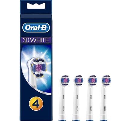 Oral-B 3D White Toothbrush Head 4pc