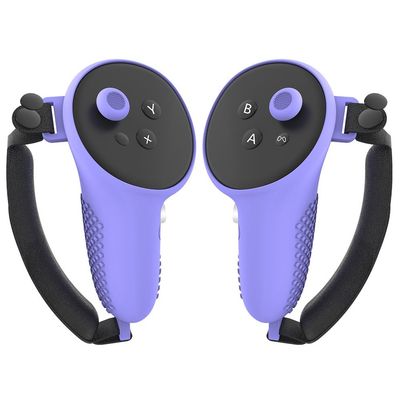 Meta Quest 3 Control Protection silikonikotelo käsihihnalla - Violetti