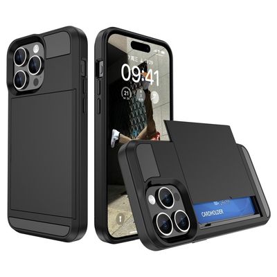 Til iPhone 15 Pro - deksel med kortholder