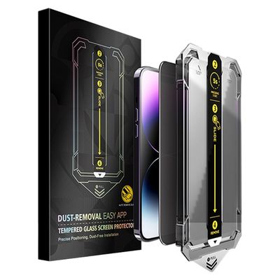 iPhone 15:lle Anti - spy Privacy Tempered Glass - näytönsuoja