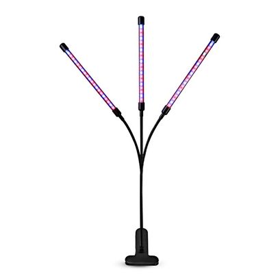 3 hoved Grow Light 60 LED-pærer Plantedyrkning Auto ON/OFF
