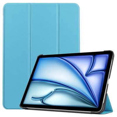 Til iPad Air 11 (2024) Slim Fit Tri - Foldbart Deksel - Lyseblå