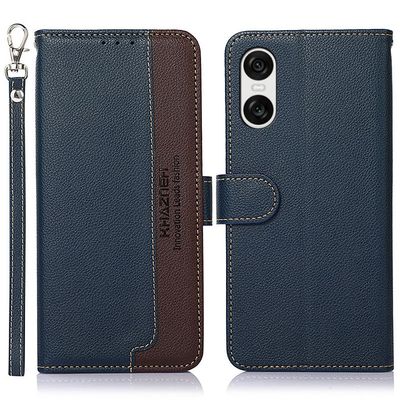 KHAZNEH Sony Xperia 10 VI Lommebok - deksel Blå/Brun