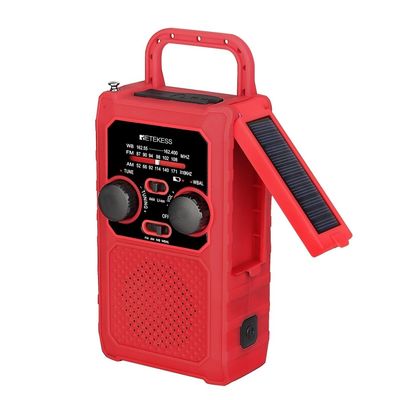 FM/AM/WB/WBAL Radio Håndsving 5000mAh solar lommelygte SOS