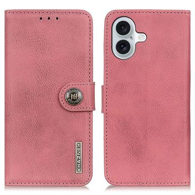 KHAZNEH til iPhone 16 Lommebok - deksel - Rosa