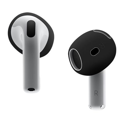 Til AirPods 4 ørepropper Anti - slip silikone etui Øreværne ørepropper - sort