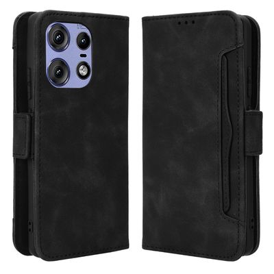 Til Motorola Edge 50/Edge 50 Pro Lommebok - deksel - Svart