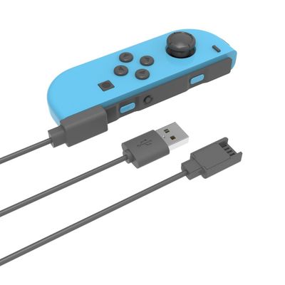 2 in 1 -latauskaapeli, joka on yhteensopiva Nintendo Switch Joy-Conin 2,5 metrin pidennetyn USB-laturijohdon kanssa
