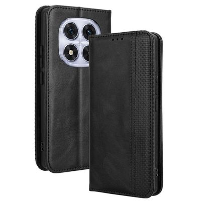 Vintage Lommebok-deksel til Xiaomi Redmi Note 14 Pro+ 5G - Svart