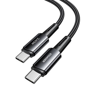 ESSAGER 2m USB-C - USB-C PD 240W latauskaapeli Datakaapeli Pikalataus
