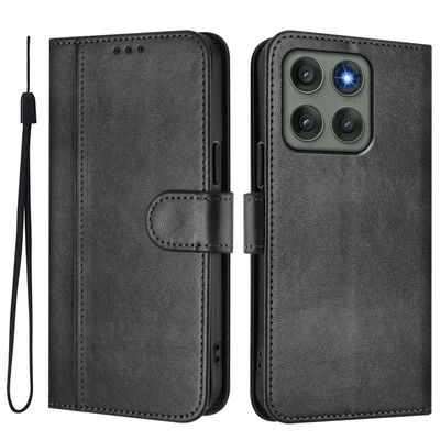 For Motorola Edge 60 Pro 5G Deksel Lommebokstativ Retrotekstur