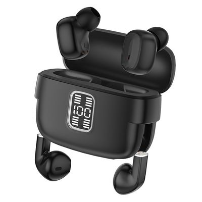 2 Par Trådløse Hovedtelefoner Bluetooth 5.3 In-Ear Sportshovedtelefoner med Støjreduktion - Sort