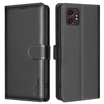 BINFEN COLOR For Samsung Galaxy XCover7 Pro Lommebok RFID-blokkerende Telefondeksel