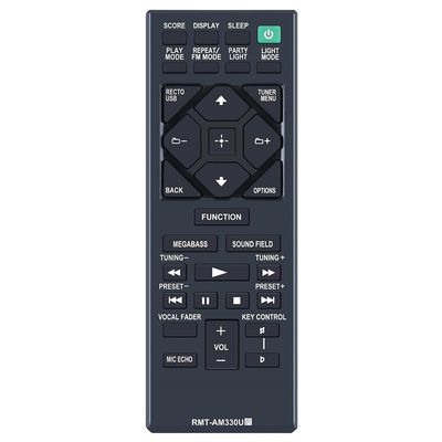 Udskiftning af fjernbetjening RMT-AM330U til Sony Home Audio System