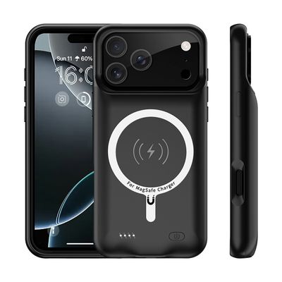 Til iPhone 17 Pro Max 6000mAh genopladeligt batteriskal opladningsetui Powerbank