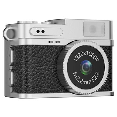 Bärbar minikamera 0,96" IPS-skärm 1080p HD videoinspelare halsband retrokamera