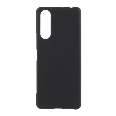 Gummibelagt hårdt plastikcover til Sony Xperia 5 II - Sort