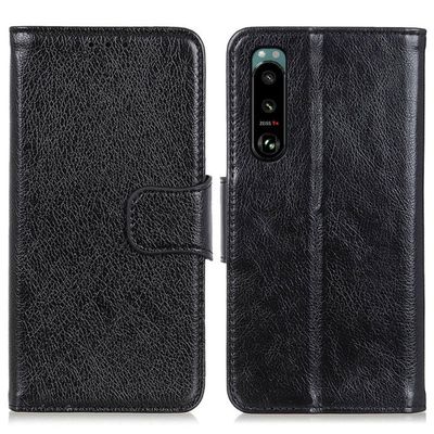 Sony Xperia 5 III Lommebok - deksel Teksturert Split - Svart