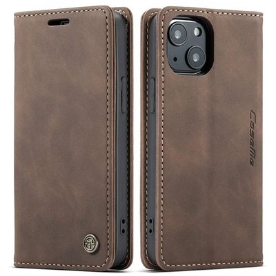 CASEME Lommebok - deksel iPhone 13 - Kaffe