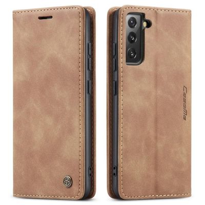 CASEME Lommebok - deksel Samsung Galaxy S22 - Brun