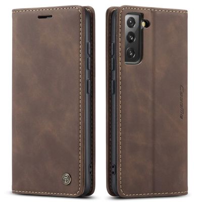 CASEME Lommebok - deksel Samsung Galaxy S22 - Kaffe